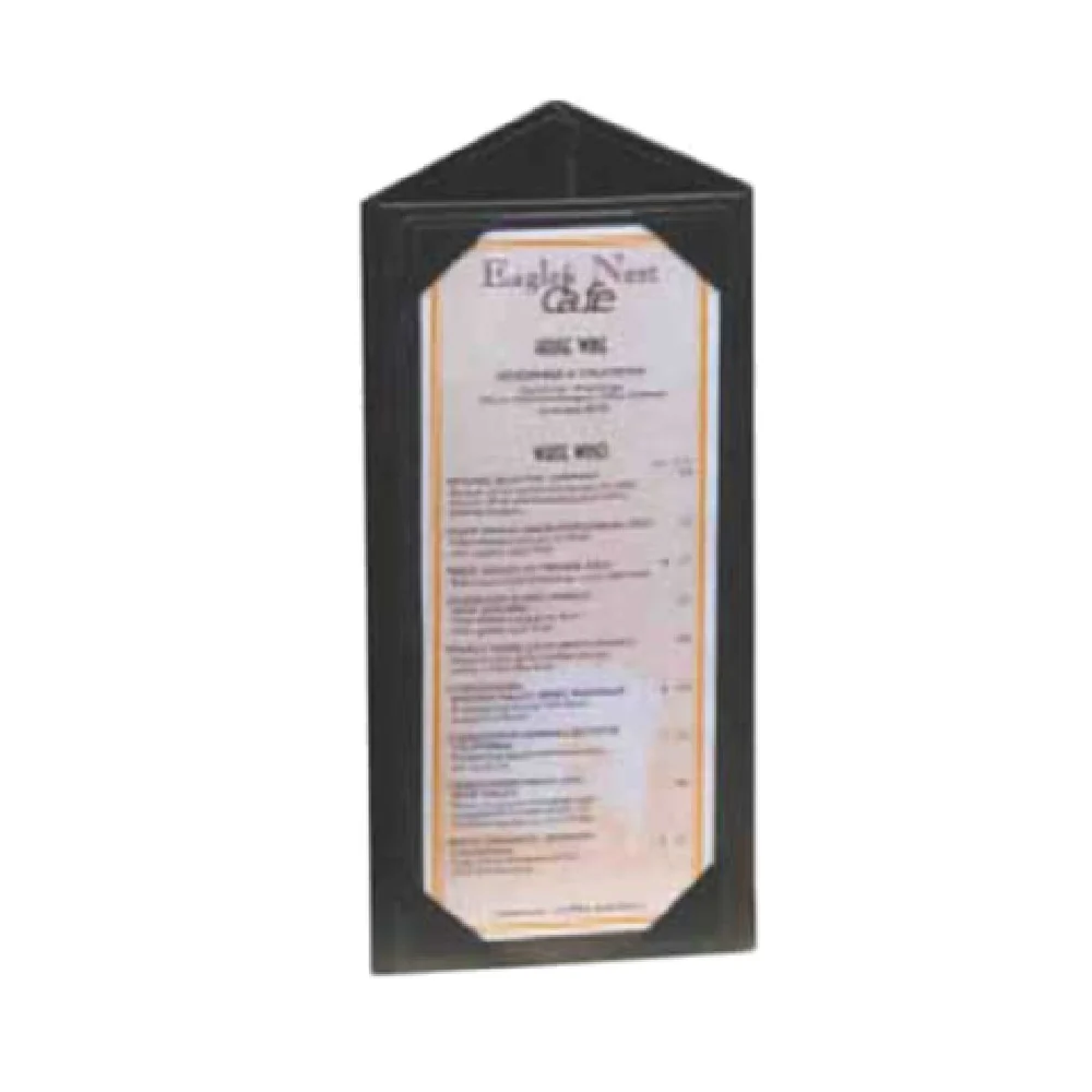 Menu Solutions TT31_BROWN 4-1/4 Inch x 11 Inch Table Tent Custom Made with Picture Corners Menu Solutions TT31_BROWN 4-1/4 Inch x 11 Inch Table Tent Custom Made with Picture Corners