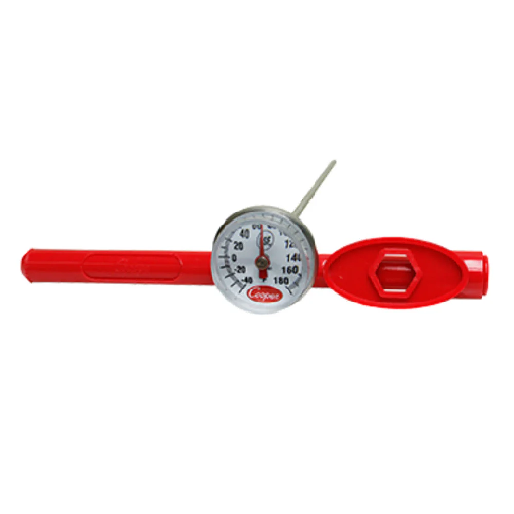 Cooper Atkins 1246-01-1 Pocket Test Thermometer 5 Inch Stem Dial Type with Antimicrobial Sheath