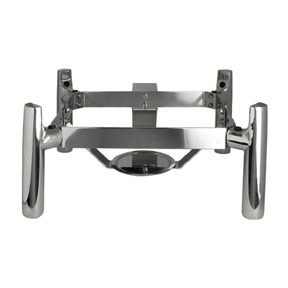 Steelite 7351MW105 15 Inch Square Chafing Dish Stand with Hydraulic Chafer Stainless Steel