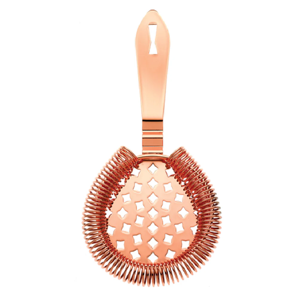 Mercer Culinary M37037CP 6-7/8 Inch Length Bar Strainer Stainless Steel Copper Finish Mercer Culinary M37037CP 6-7/8 Inch Length Bar Strainer Stainless Steel Copper Finish