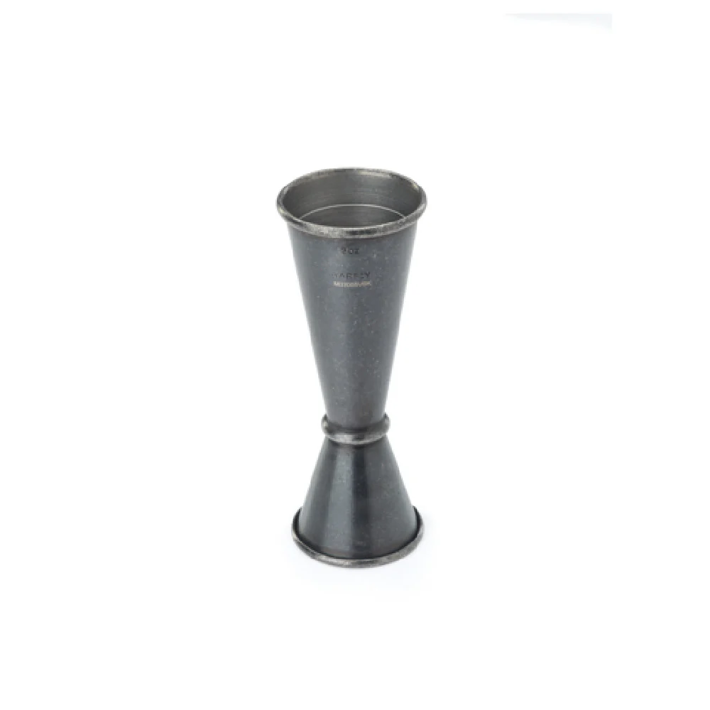 Mercer Culinary M37005VBK 1 Oz 2 Oz Jigger with Internal Marking Lines Vintage Black Finish