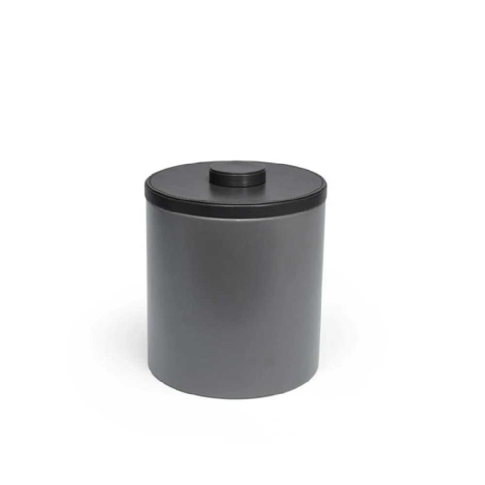 FOH RIB028GYL21 3.5qt Round London Ice Bucket Smoke With Black Lid Includes One RIB017GYL21-BTM 3.5qt Round London Ice Bucket Base Smoke FOH RIB028GYL21 3.5qt Round London Ice Bucket Smoke With Black Lid Includes One RIB017GYL21-BTM 3.5qt Round London Ice Bucket Base Smoke