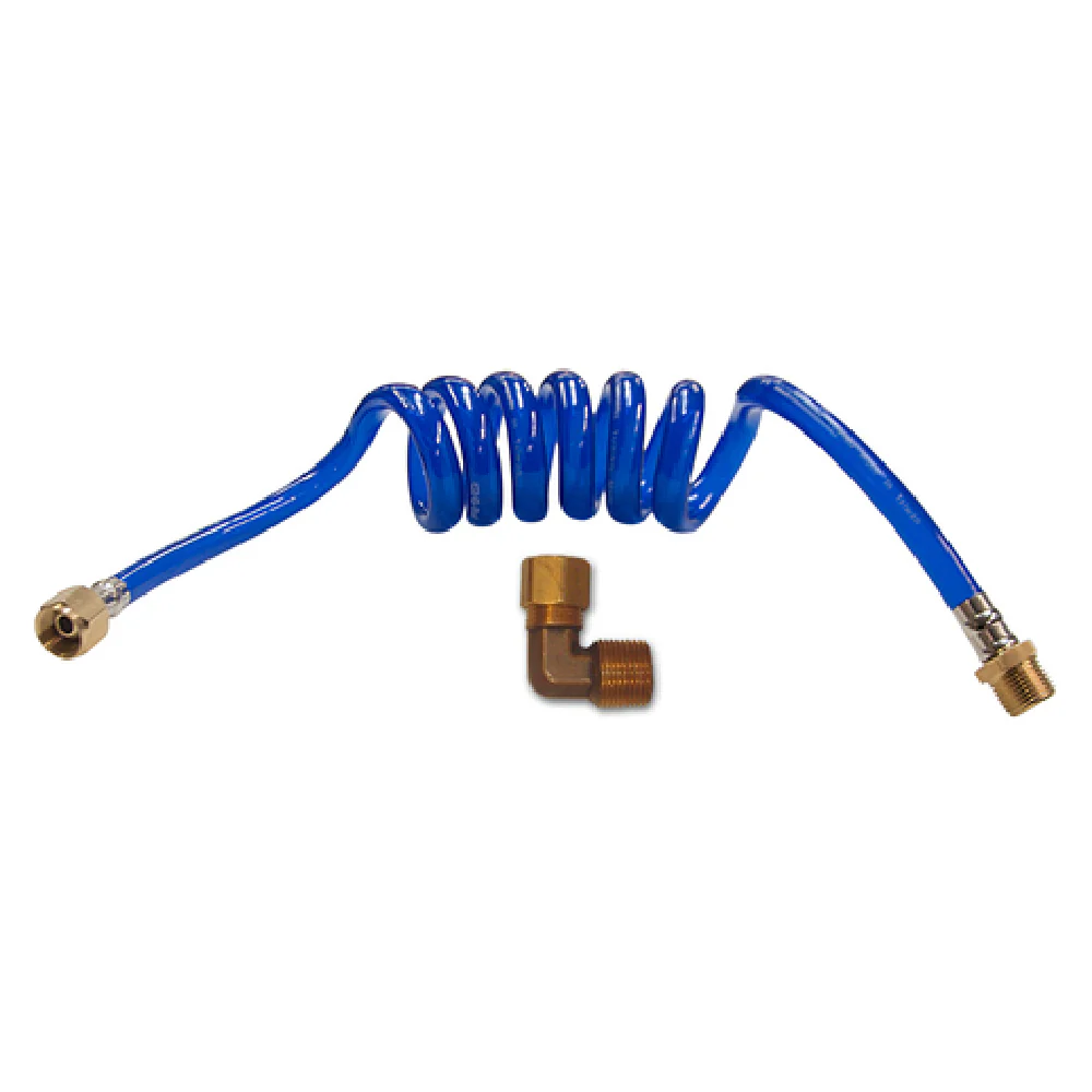 BK Resources WSL-2548-WLK1 1/4 Inch x 48 Inch Water Connector Hose with Brass Fittings