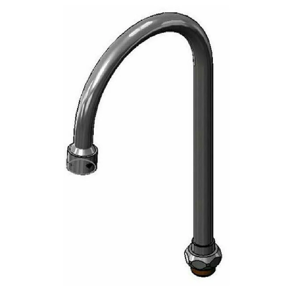 T&S Brass 020036-40 5-3/4 Inch Swivel Gooseneck Faucet Chrome Plated Brass Vandal Resistant Aerator T&S Brass 020036-40 5-3/4 Inch Swivel Gooseneck Faucet Chrome Plated Brass Vandal Resistant Aerator