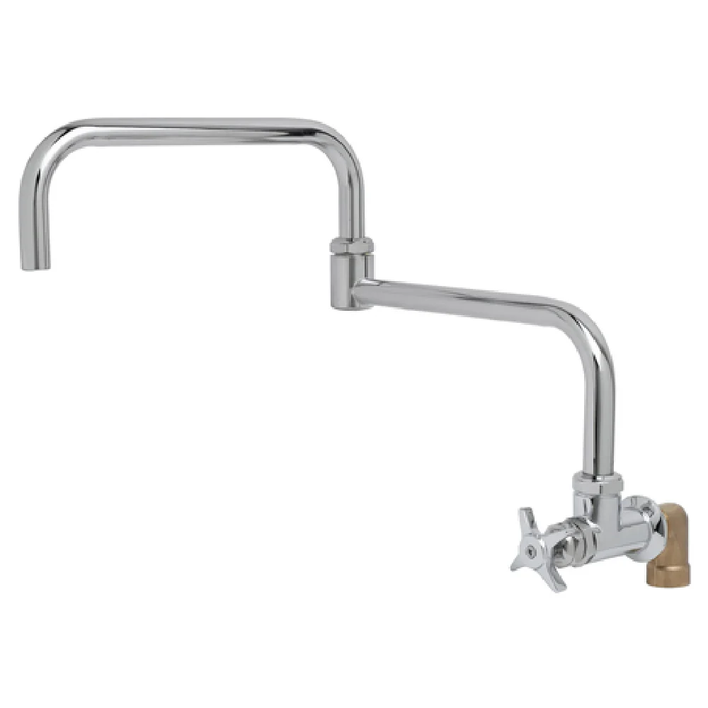 T&S Brass BF-0299-18DJ Big-Flo Faucet Wall Mount 18