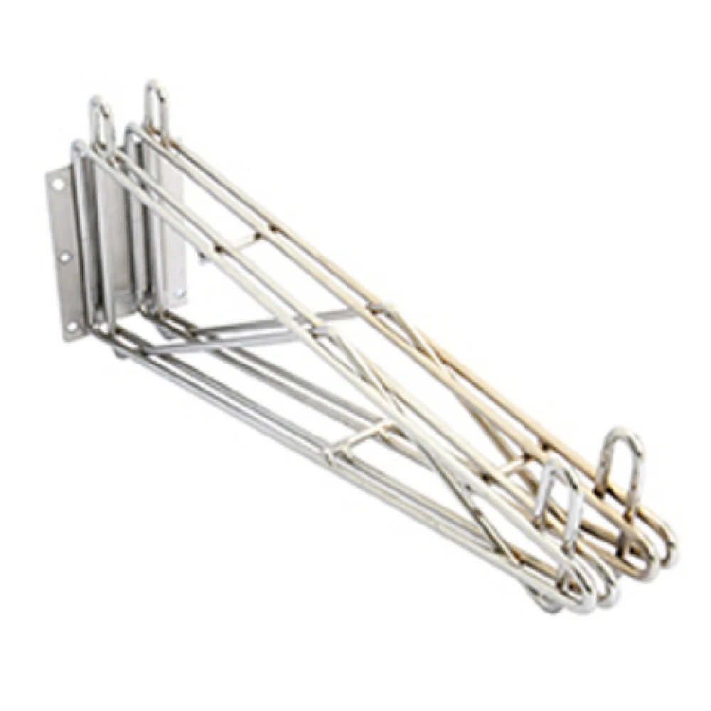 Eagle DWB18-S Wall Mount Bracket Wire Support Stainless Steel 18 Inch with Double Shelf Support