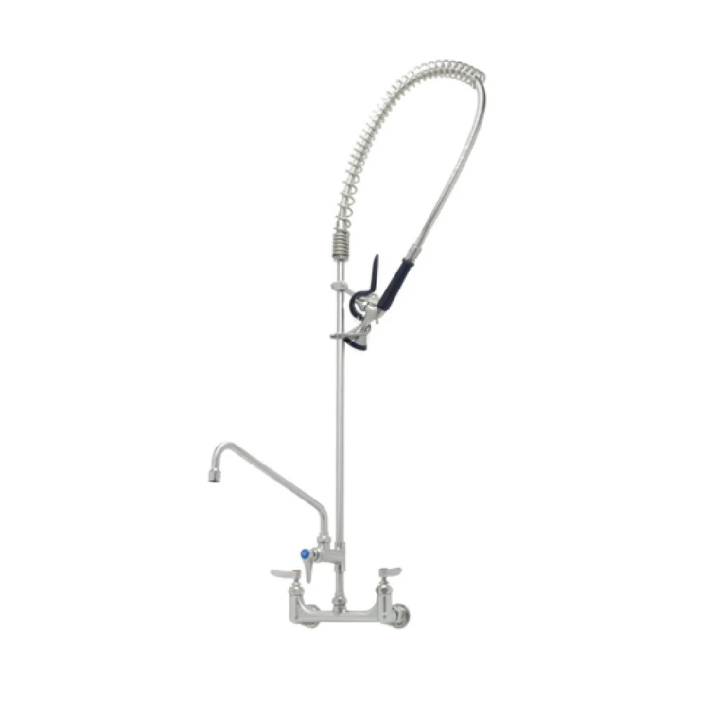 T&S Brass S-0133-A14-BY 12 Inch Wall Mount Mixing Faucet with Add-on Faucet