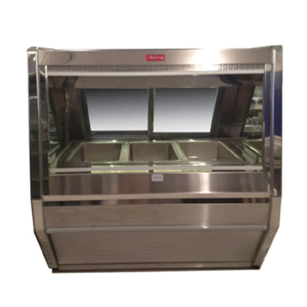 Howard-McCray CHS40-6E-S 76-1/2 Inch Hot Food Case Electric Display Case Stainless Steel with 4 Wells