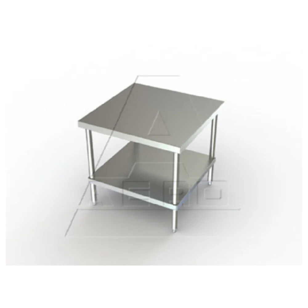 AERO Manufacturing 2MSU-3030 30 Inch Open Base Equipment Stand Stainless Steel with Bottom Shelf AERO Manufacturing 2MSU-3030 30 Inch Open Base Equipment Stand Stainless Steel with Bottom Shelf