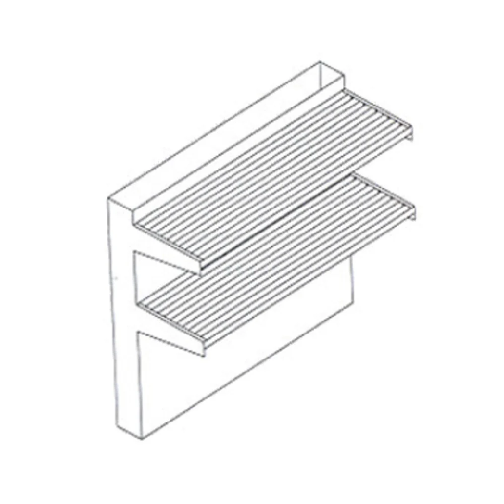 Jade Range DTS-54 54 Inch Double-deck Tubular High Shelf Stainless Steel