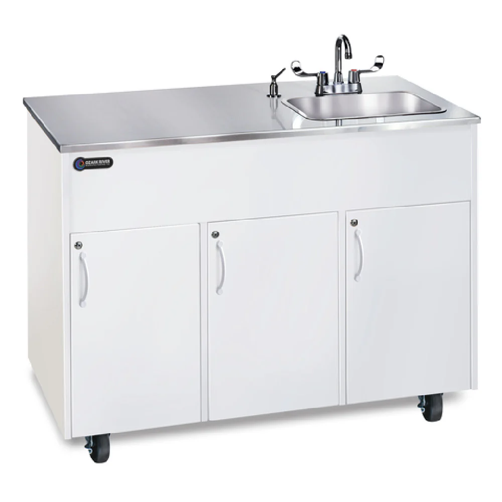 Ozark River Manufacturing ADAVW-SS-SS1DN 48 Inch Portable Hand Sink with Hot Water NSF Certified