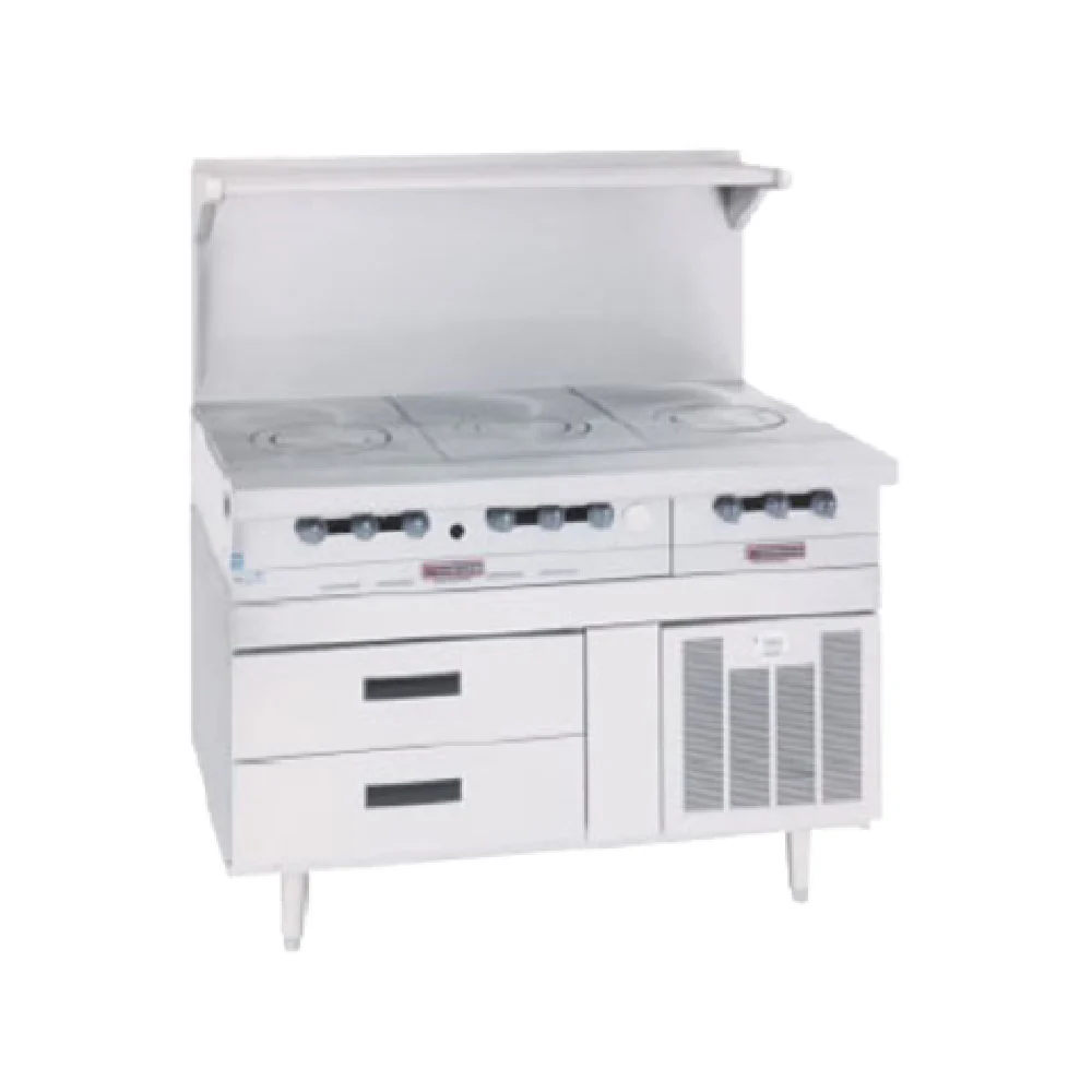 Garland GN17R53 53 Inch Remote Refrigeration Equipment Stand 4 Drawers Stainless Steel