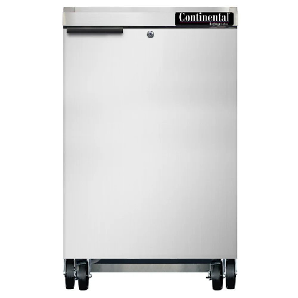 Continental Refrigerator BB24NSS 24 Inch Refrigerated Back Bar Cooler Lockable Door Stainless Steel Continental Refrigerator BB24NSS 24 Inch Refrigerated Back Bar Cooler Lockable Door Stainless Steel