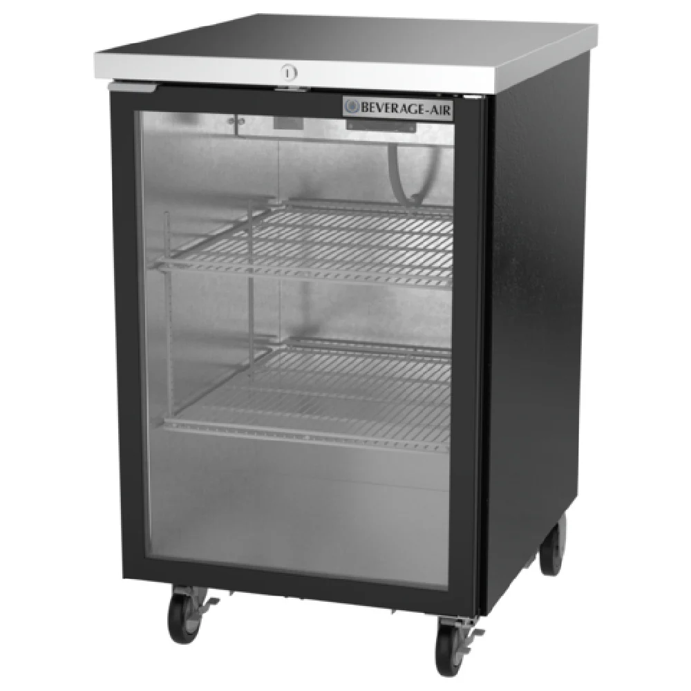 Beverage Air BB24HC-1-FG-B 24 Inch Refrigerated Back Bar Cabinet One Section Beverage Air BB24HC-1-FG-B 24 Inch Refrigerated Back Bar Cabinet One Section