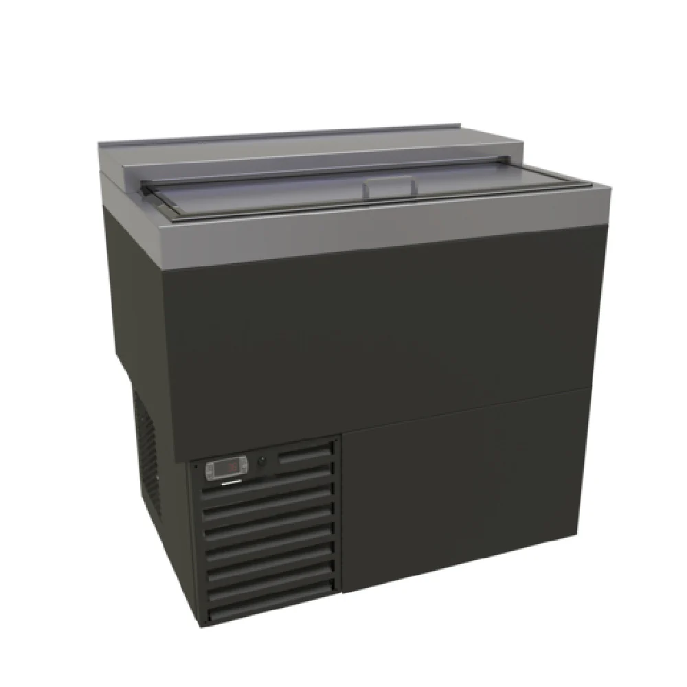 Glastender MF36-B 36 Inch Underbar Glass Froster with Top Sliding Door Stainless Steel