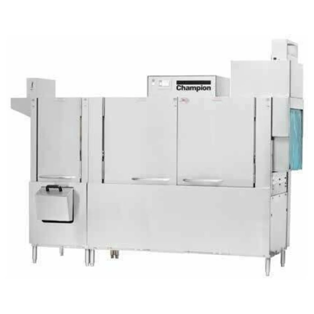 Champion 100 PRO_240/60/3 64 Inch Two Tank Rack Conveyor Dishwasher with Pre-Wash