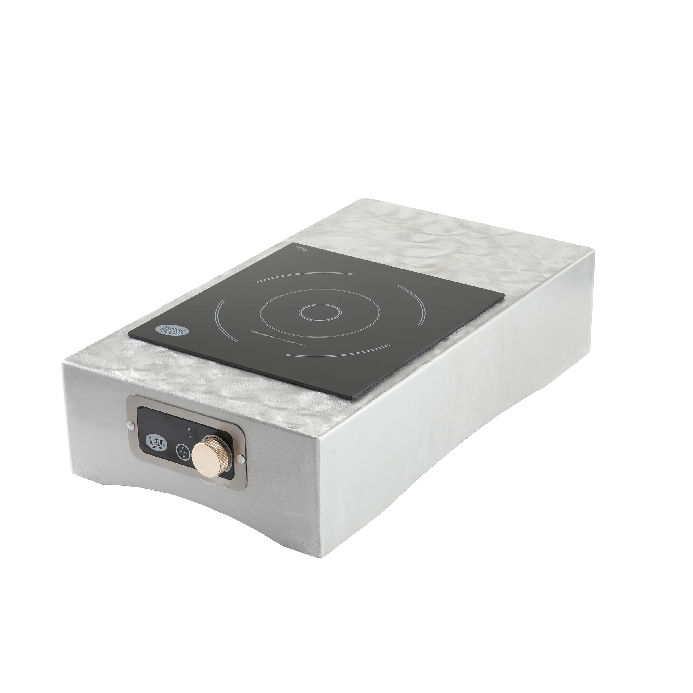 Tablecraft CWACTION7RSA 25 Inch Induction Station Electric Burner Stainless Steel Random Swirl Finish