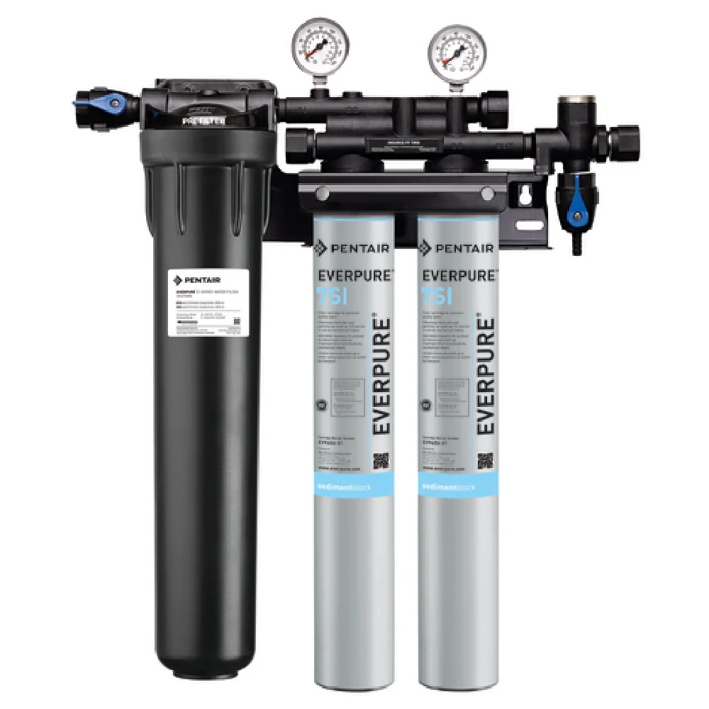 Everpure EV932473 21 Inch Water Filtration System Dual Filter 0.5 Micron and Bacteria Control Everpure EV932473 21 Inch Water Filtration System Dual Filter 0.5 Micron and Bacteria Control