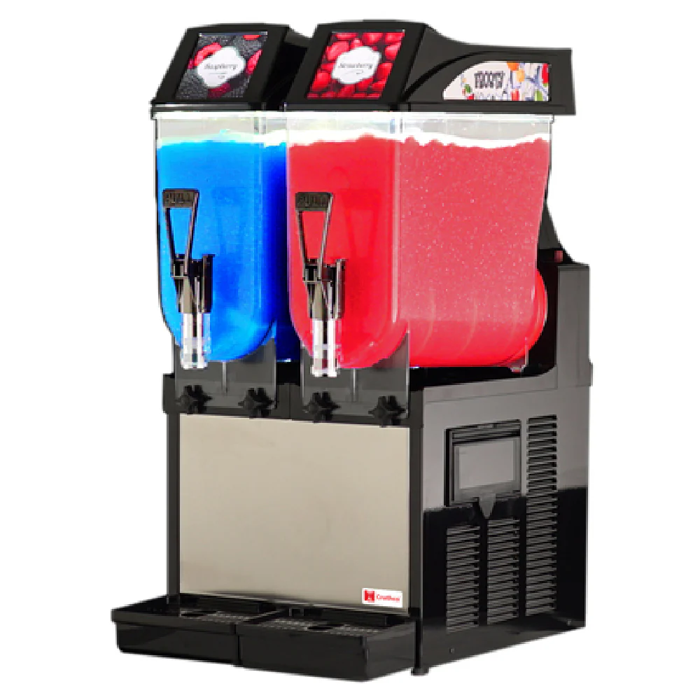 Crathco FROSTY 2 FROSTY 2 Countertop Beverage Dispenser Dual 3.2 Gallon Black Finish
