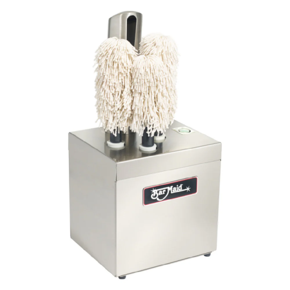 Bar Maid GP-3MINI-CE 11 Inch Electric Glass Polisher with 3 Heads 290 Glasses Per Hour Bar Maid GP-3MINI-CE 11 Inch Electric Glass Polisher with 3 Heads 290 Glasses Per Hour