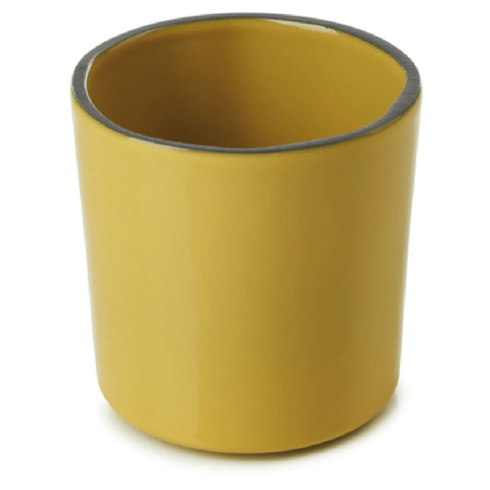 Revol 653863 7-3/4 Oz. Round Stackable Cup Porcelain Turmeric