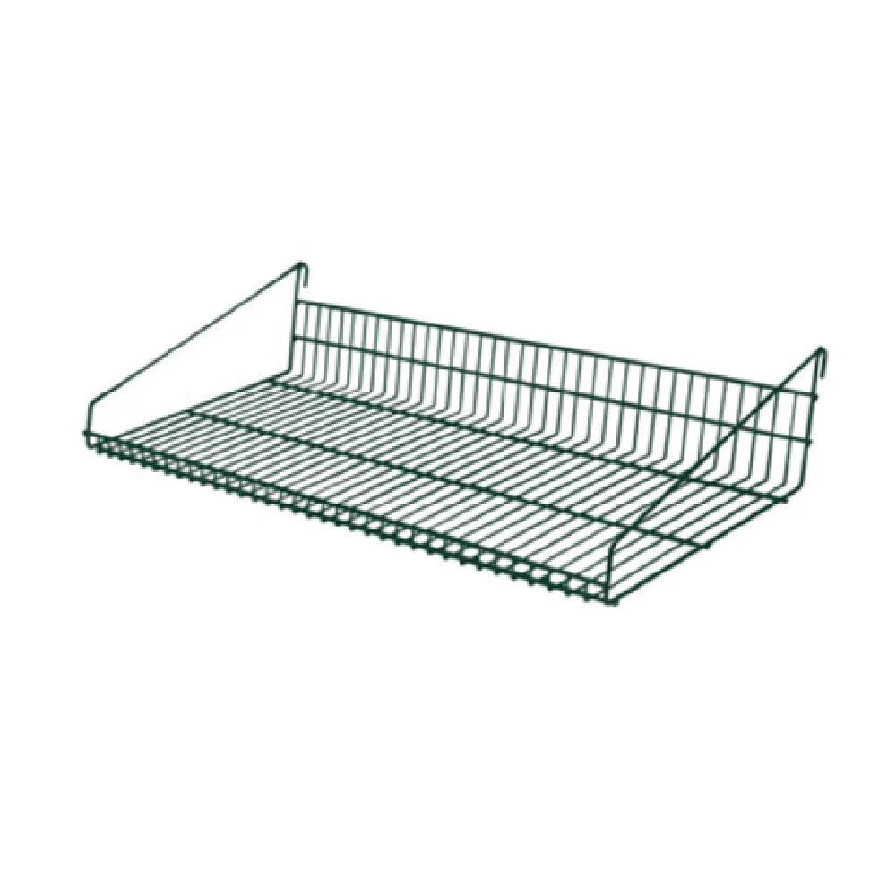 1880 Hospitality FWMGMS3019GN 29 Inch EZ-Wall Wire Shelf Grid Mount Green Epoxy Finish