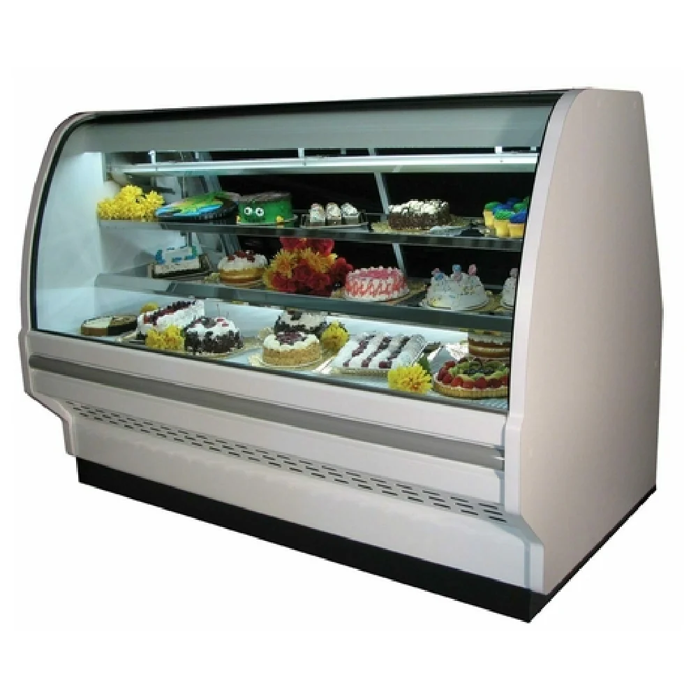Howard-McCray R-CBS40E-6C-LED 75.5 Inch Refrigerated Bakery Case with Curved Glass