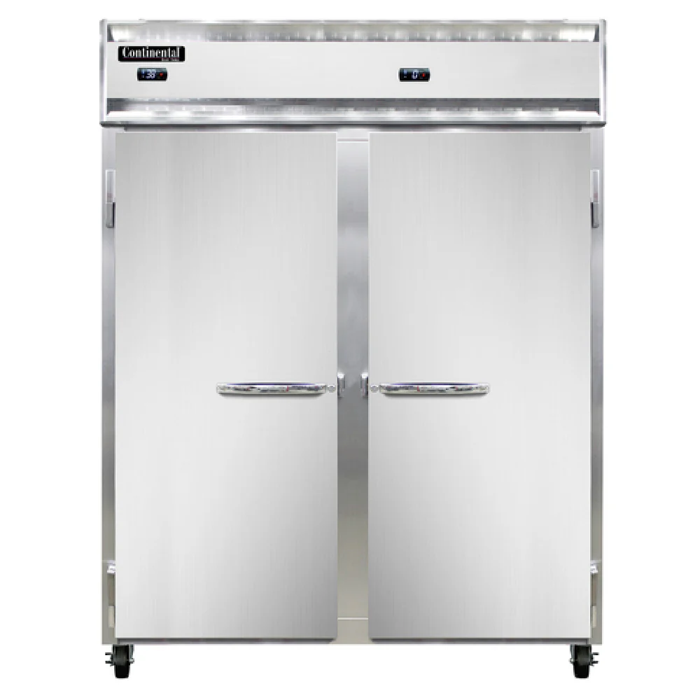 Continental Refrigerator 2RFENSS 57 Inch Two Section Refrigerator Freezer Stainless Steel Continental Refrigerator 2RFENSS 57 Inch Two Section Refrigerator Freezer Stainless Steel