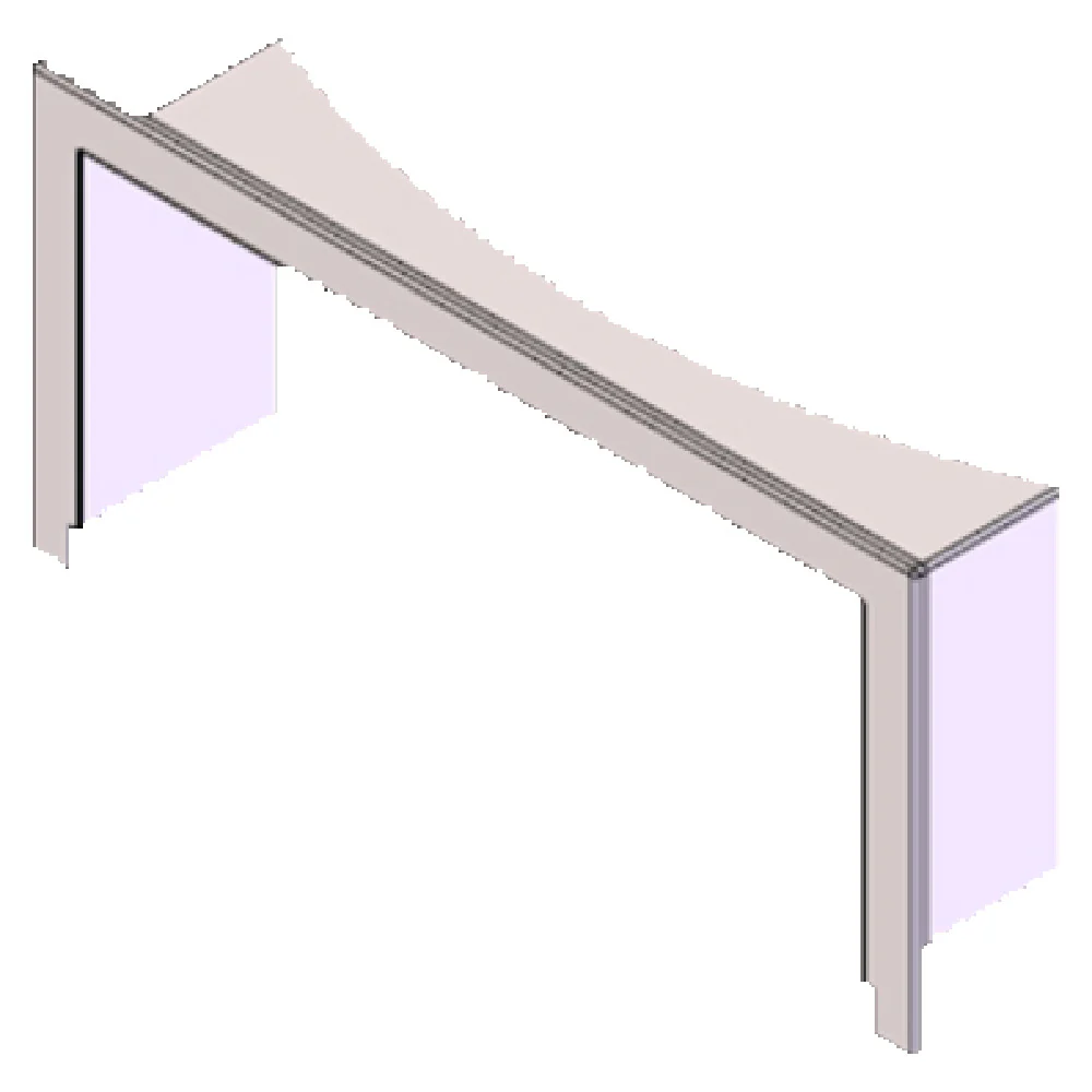 Beech Ovens BCHLIN-RND2F Lintel for RND1100 RND1300 RND1500 RND1800 Stainless Steel Flashes