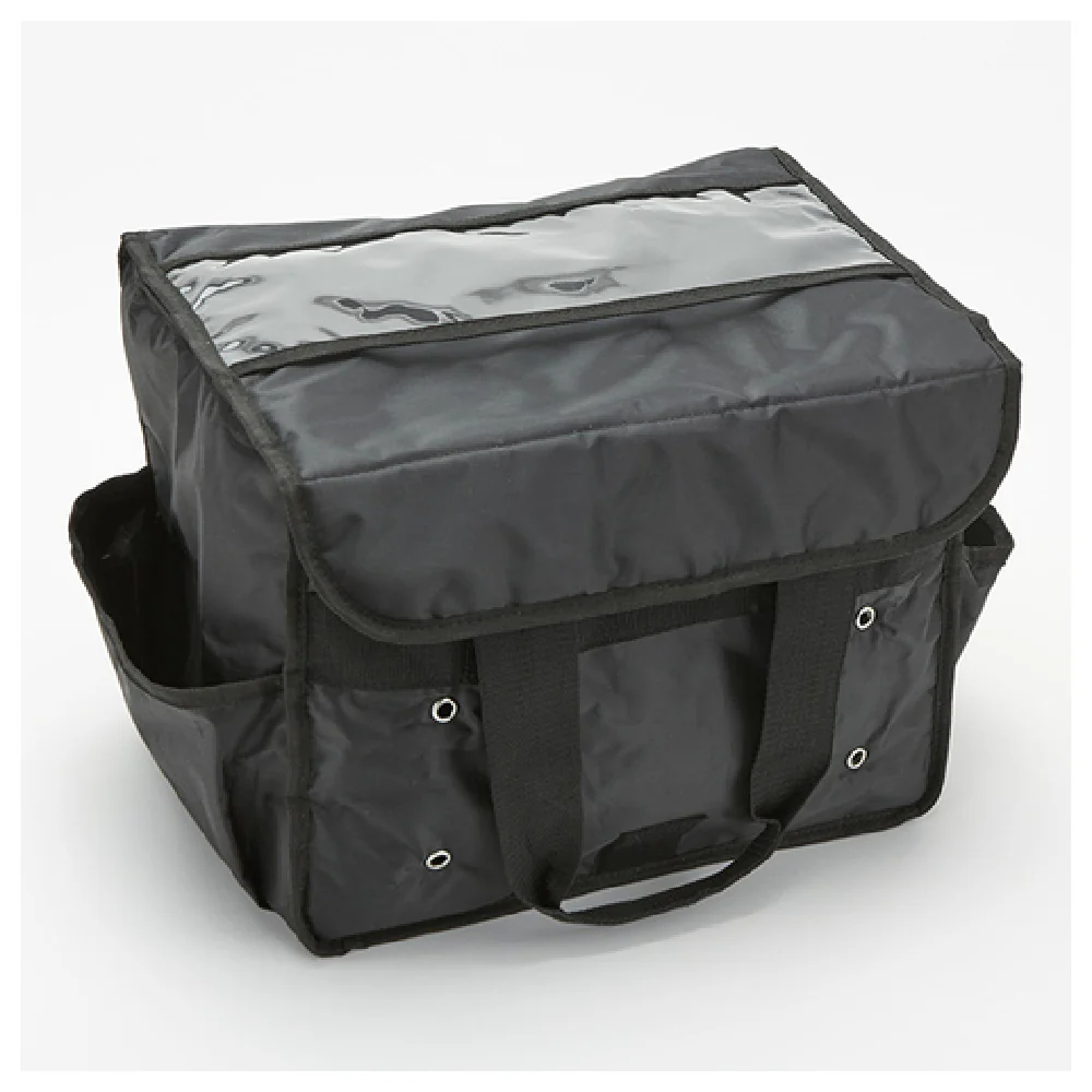 American Metalcraft BLSB1512 15 Inch Deluxe Sandwich Delivery Bag Nylon Black