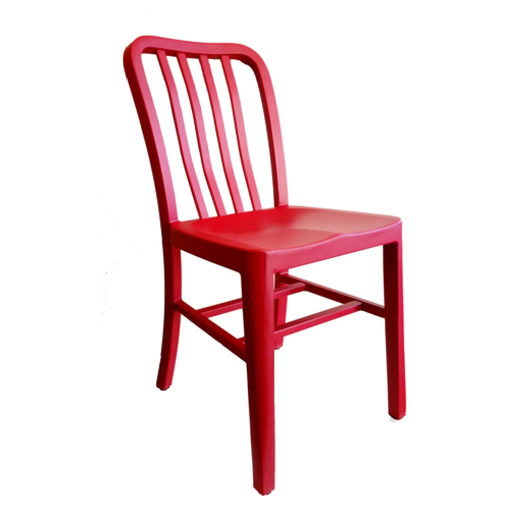 emuamericas, llc A1004 RAL 15 Inch Anna Side Chair Slat Back Aluminum with PVC foot caps emuamericas, llc A1004 RAL 15 Inch Anna Side Chair Slat Back Aluminum with PVC foot caps