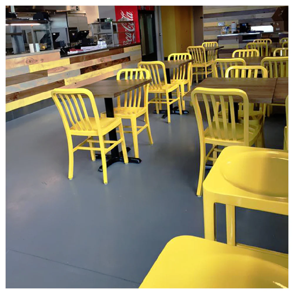 emuamericas, llc A1004 RAL 15 Inch Anna Side Chair Slat Back Aluminum with PVC foot caps emuamericas, llc A1004 RAL 15 Inch Anna Side Chair Slat Back Aluminum with PVC foot caps