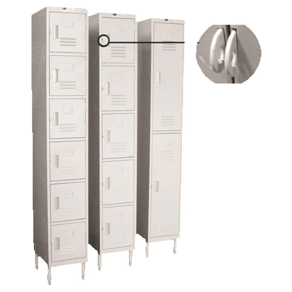 GSW USA EL-2DR 12 Inch Employee Locker 2 Tier Powder Coated Beige