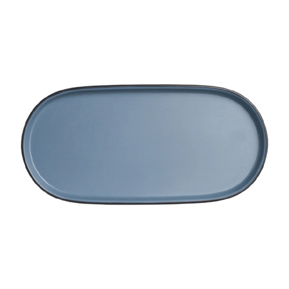 Steelite 7830JB015 10 Inch Oval Plate with Baja Lagoon Melamine - 2 Dozen Steelite 7830JB015 10 Inch Oval Plate with Baja Lagoon Melamine - 2 Dozen