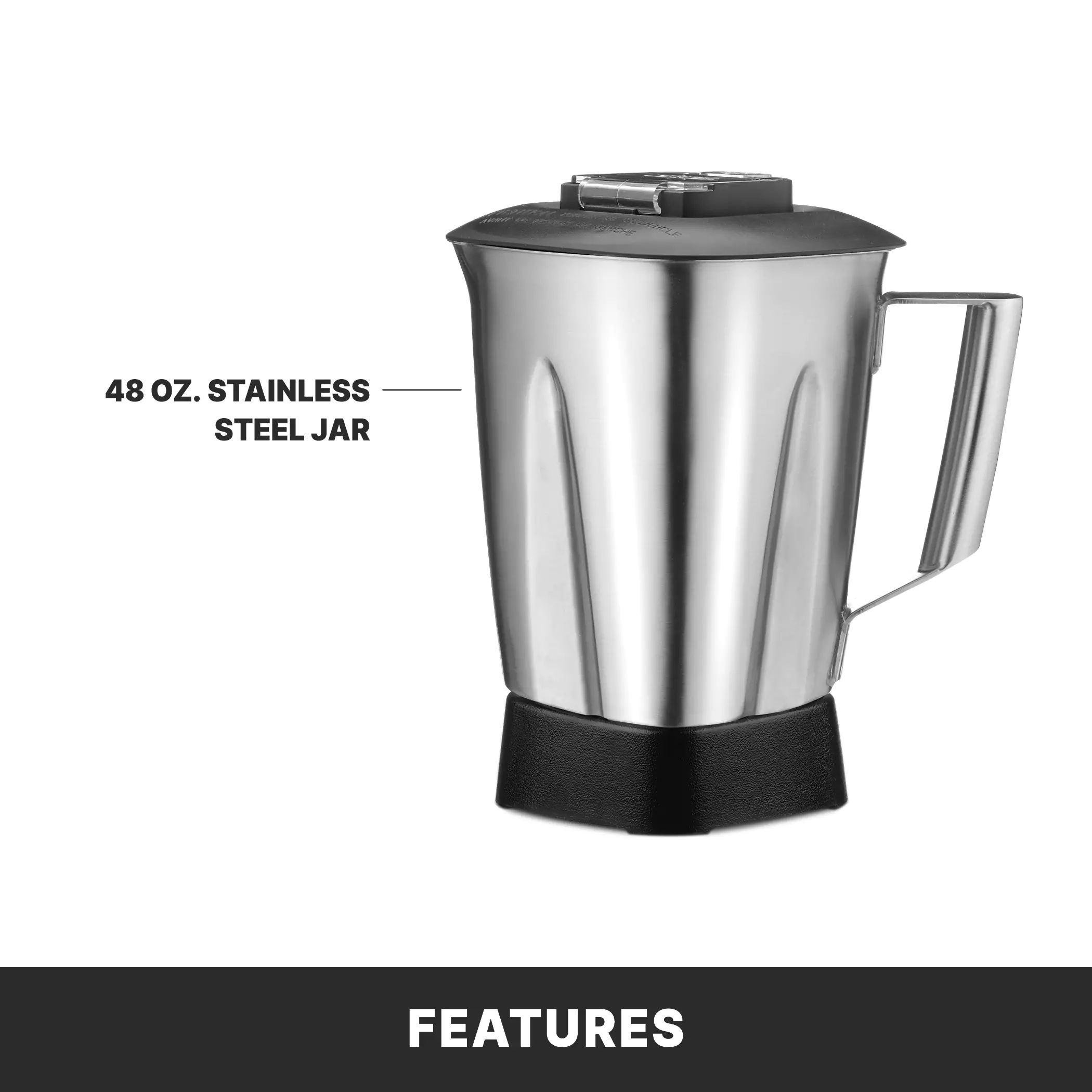 Waring TBB145S4K 11 Inch Blender 1.4 Liter Stainless Steel Container Electric Countertop Waring TBB145S4K 11 Inch Blender 1.4 Liter Stainless Steel Container Electric Countertop