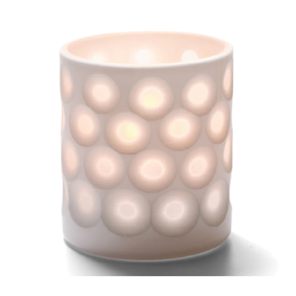 Hollowick 6207D 2-7/8 Inch Porcelain Votive Dots Candle Lamp Holder