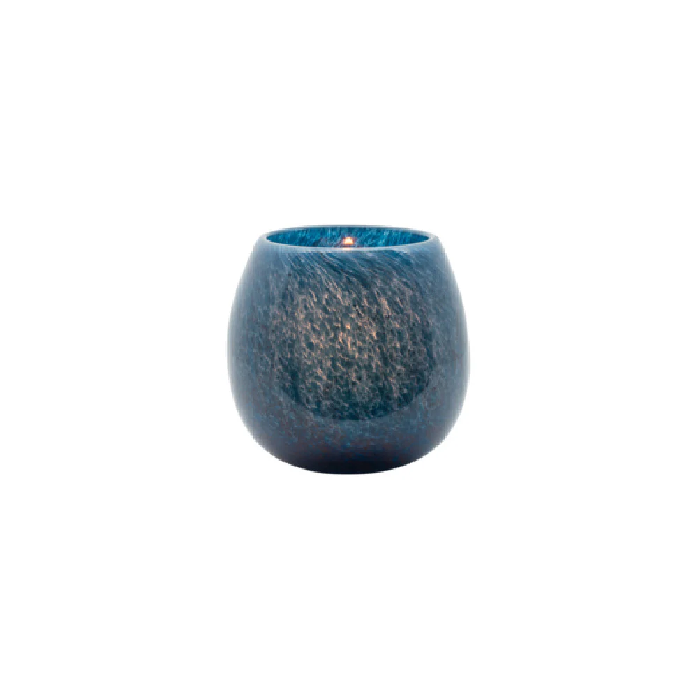 Hollowick 4188 4 Inch Marine Art Glass Votive Lamp Glass Candle Holder