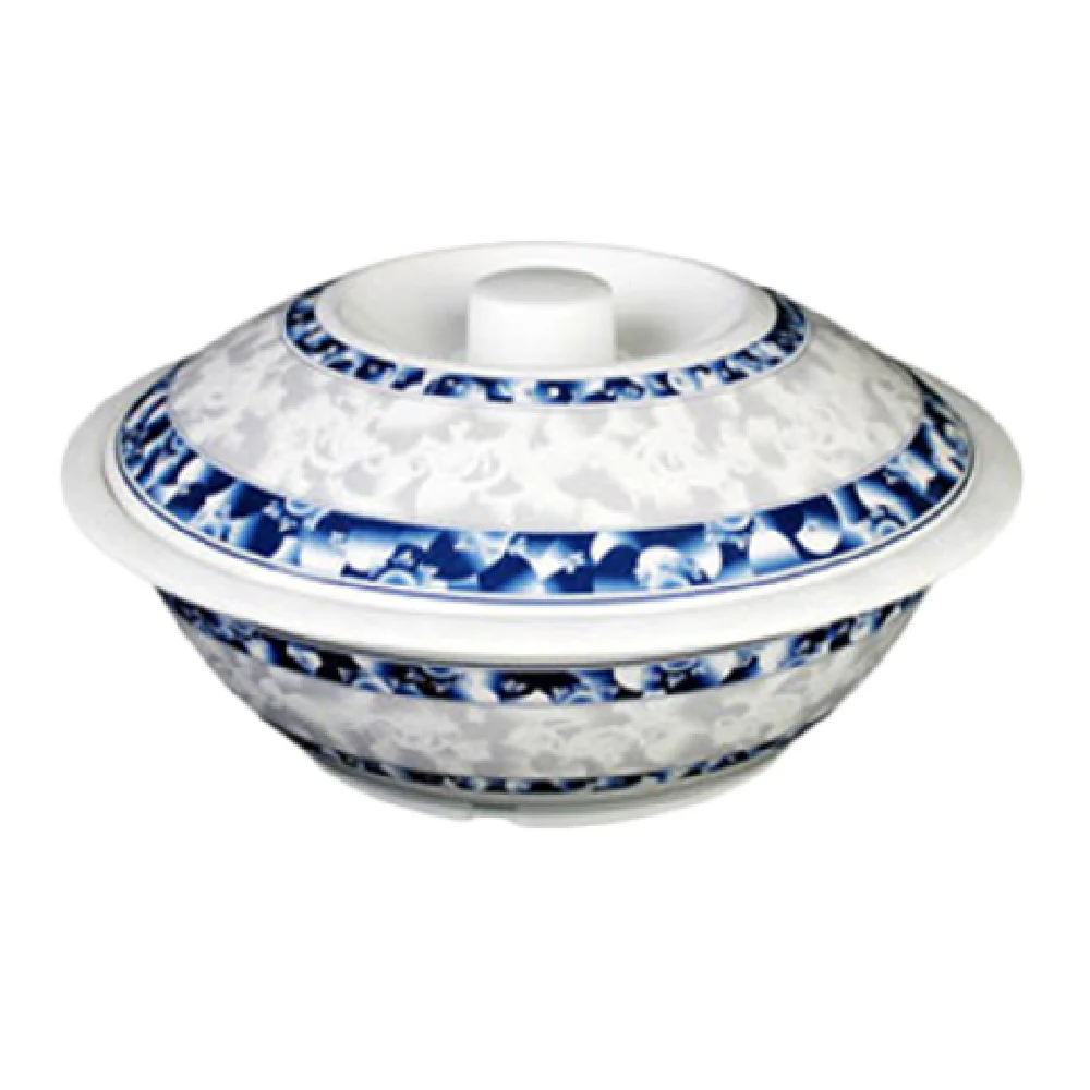 Thunder Group 8011DL 80 Oz Serving Bowl Break-resistant Dishwasher Safe Melamine Blue Dragon