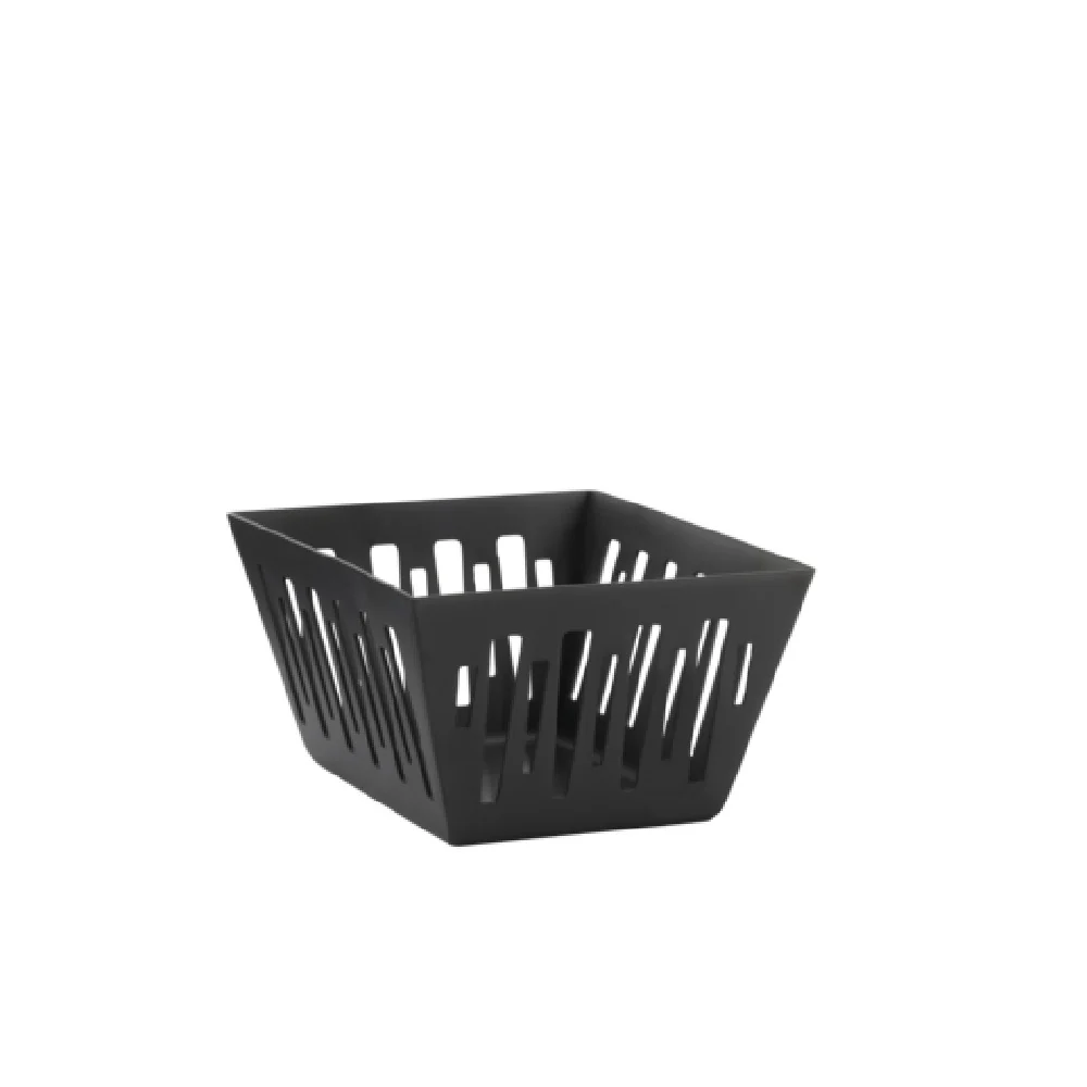 Service Ideas DB-61BX 3.75 Inch Bread Basket Hand Wash Only Stainless Steel Brushed Finish