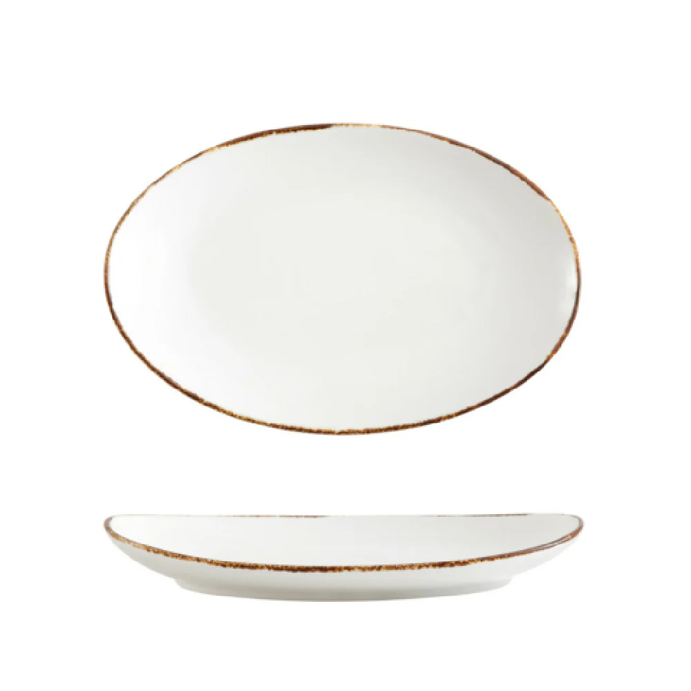 Fortessa TC7400.DV.4.48 12.5 Inch Spice Salt Oval Coupe Platter - China