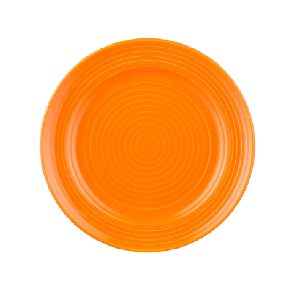 CAC China TG-6-TNG 6-1/2 Inch Round Plate Porcelain Embossed Tangerine CAC China TG-6-TNG 6-1/2 Inch Round Plate Porcelain Embossed Tangerine
