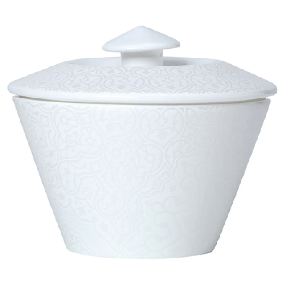 Steelite 82110AND0519 7 Oz Sugar Bowl With Lid Bone China Signature Moresque