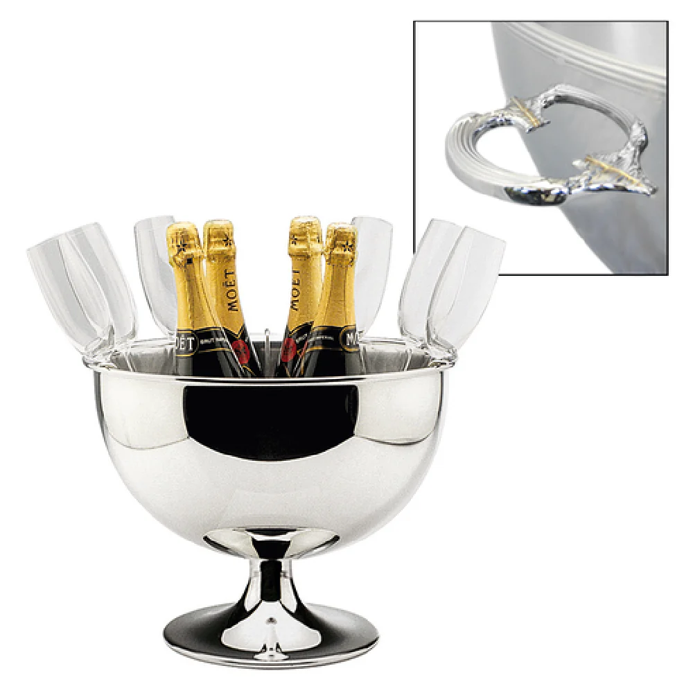 BauscherHepp 12.2275.5600 1267 Oz. Champagne Bowl Excellent by Hepp Stainless Steel