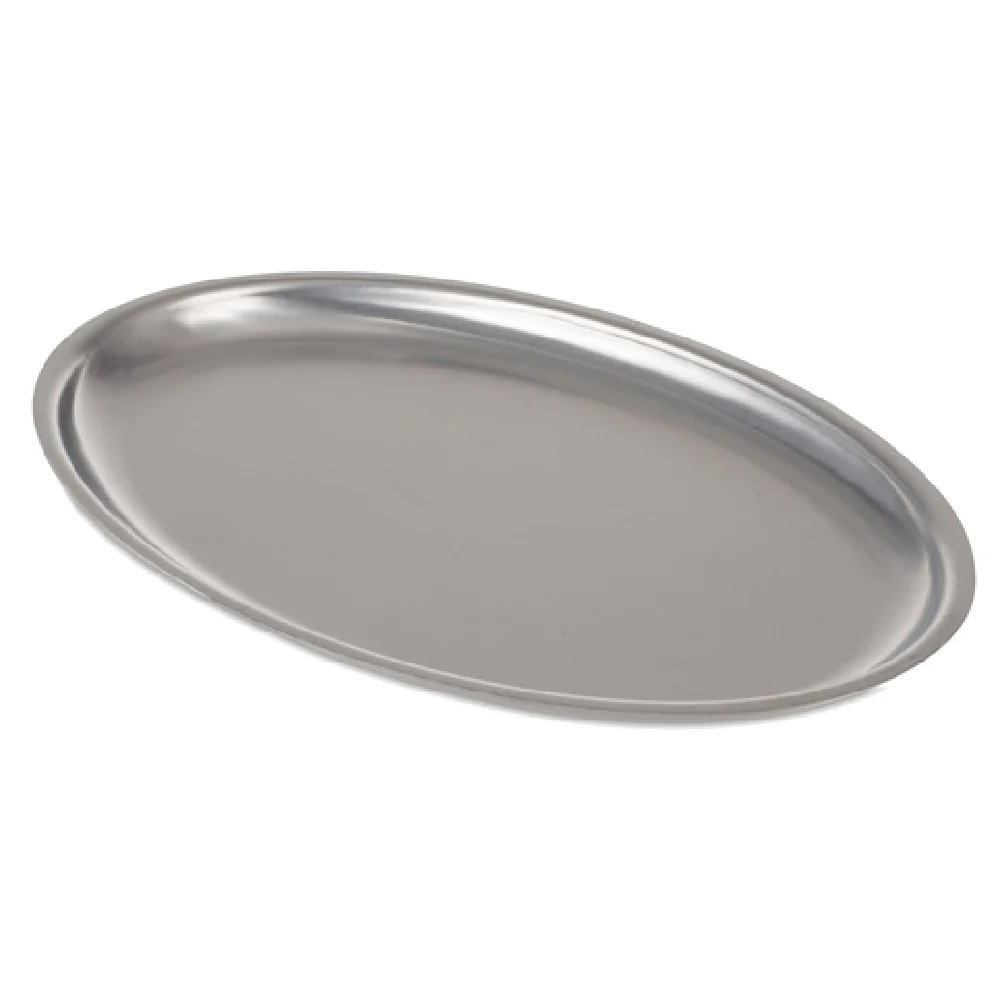 JB Prince S343 11 Inch Oval Sizzle Platter Heat Resistant Stainless Steel