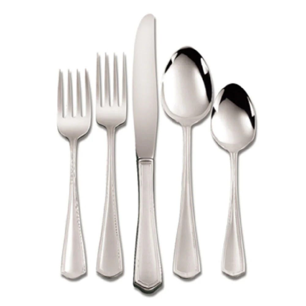 1880 Hospitality 1305STBF 8-1/8 Inch Silver-Plated Tablespoon Beveled End Fluted Border 1880 Hospitality 1305STBF 8-1/8 Inch Silver-Plated Tablespoon Beveled End Fluted Border