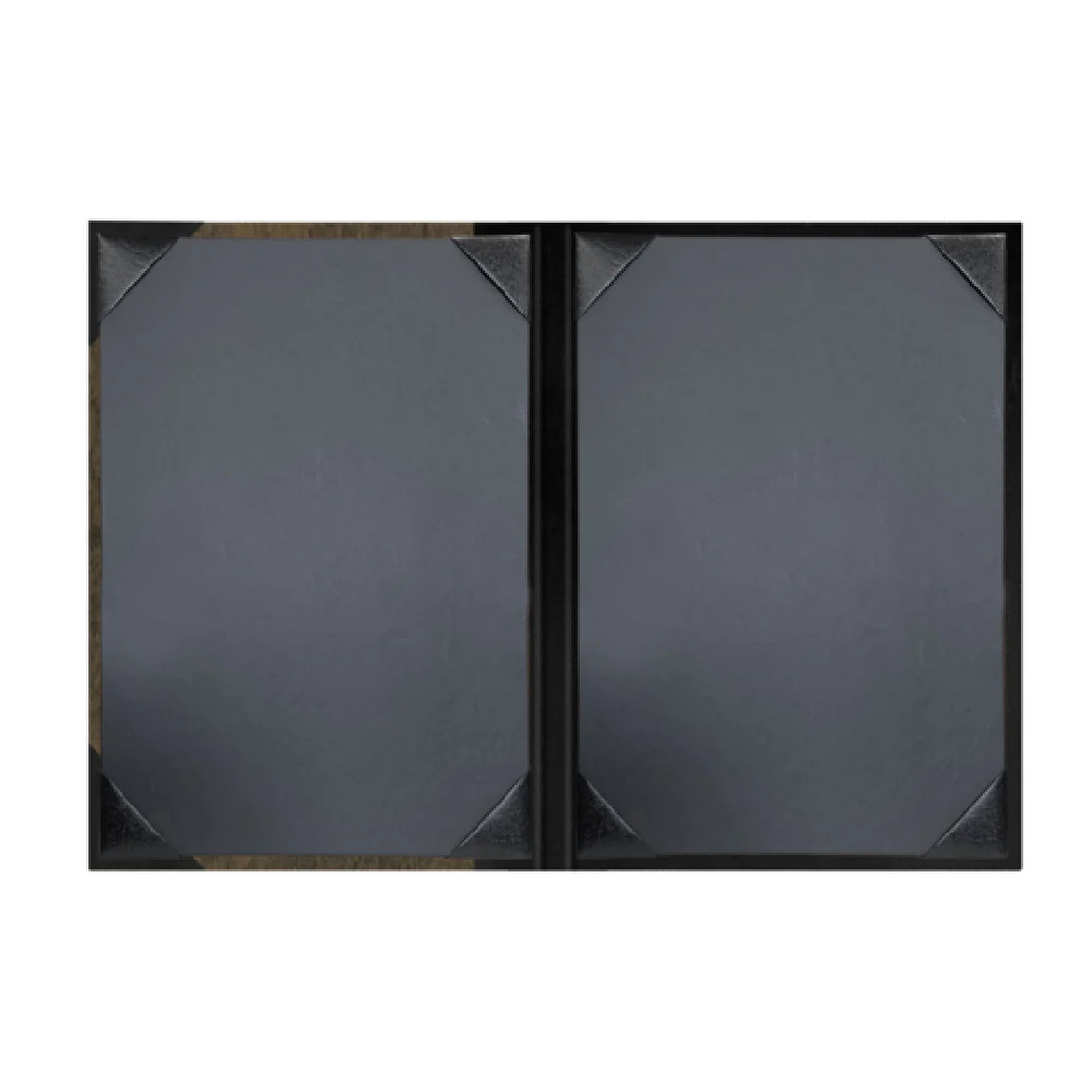 Risch WOOD-2V 5.5X8.5 Menu Cover 5-1/2 Inch by 8-1/2 Inch Wood and Leather Risch WOOD-2V 5.5X8.5 Menu Cover 5-1/2 Inch by 8-1/2 Inch Wood and Leather