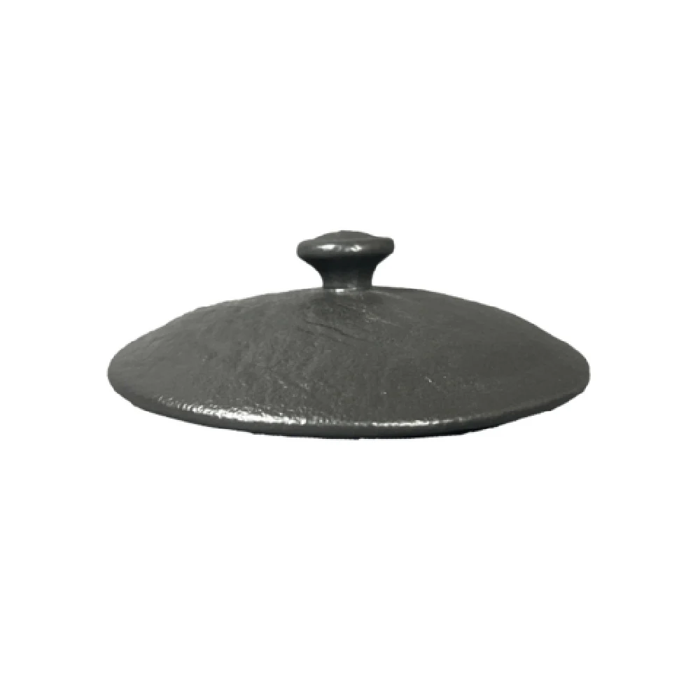 Vertex China OB-S5L 5-3/4 Inch Lid for Casserole and Soup Tureen Porcelain Matte Black