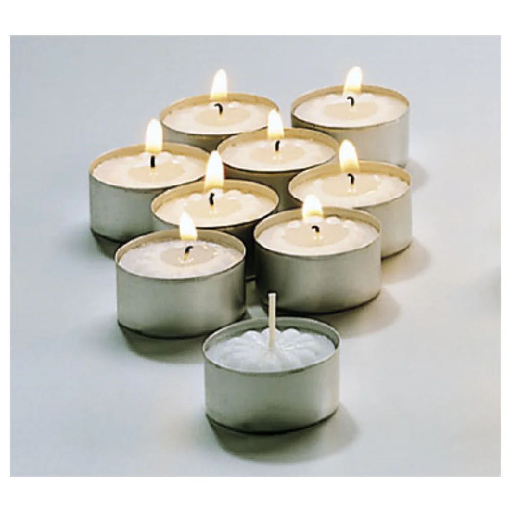 Hollowick TL5W-500 1-1/2 Inch Tealight Candle 5 Hour Wax Pot - 4 Packs