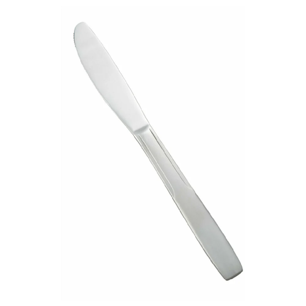 Winco 0008-08 8-1/8 Inch Dinner Knife Heavy Weight Satin Finish 18/0 Stainless Steel