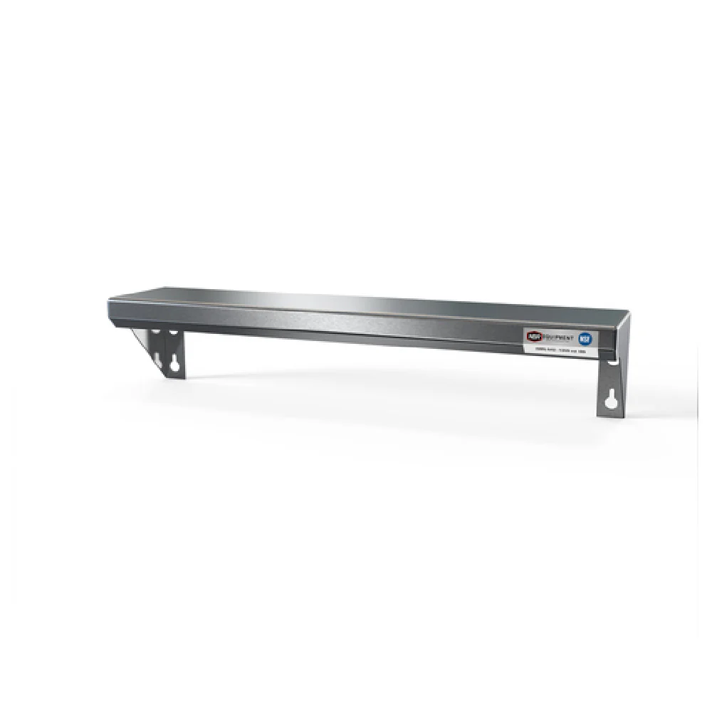 NBR Equipment WS-48LS 48 Inch Lavatory Shelf Wall Mounted Stainless Steel and Satin Finish